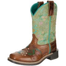 Smoky Mountain Kids Wildflower Square Toe Cowboy Boots