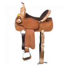 Royal King by Tough 1 Youth Reno Roughout Barrel Saddle