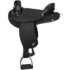 NEW ABETTA DELUXE TRAIL SADDLE WITH HORN, 17", WIDE Tree