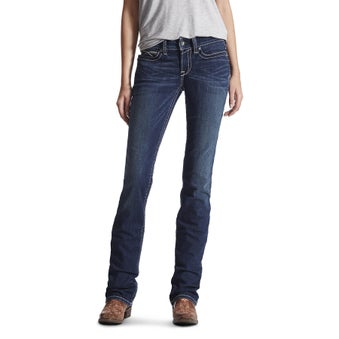 Ariat Women's R.E.A.L. Icon Straight Leg Jeans- Ocean 