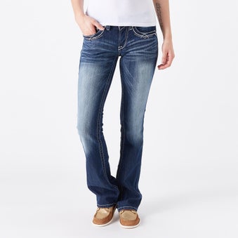 Ariat Women's R.E.A.L. Boot Cut Entwined Riding Jeans
