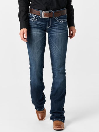 Ariat Women's R.E.A.L. Boot Cut Entwined Riding Jeans