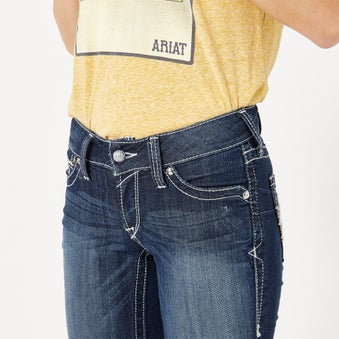 Ariat Women's R.E.A.L. Bootcut Rosey Whipstitch Jeans