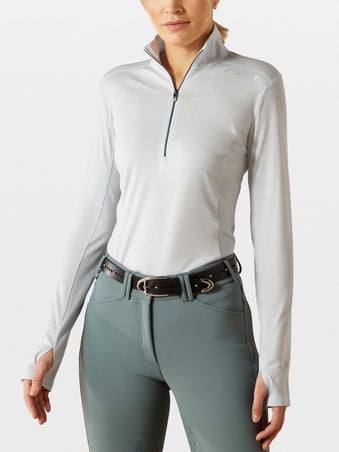 Ariat Women's Cheviot 1/4 Zip 100% Wool Baselayer Top