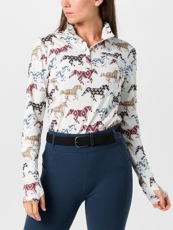 Ariat Women's Lowell 3.0 1/4 Zip Baselayer Top- Print