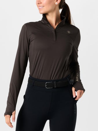 Ariat Women's Lowell 3.0 1/4 Zip Baselayer Shirt- Solid