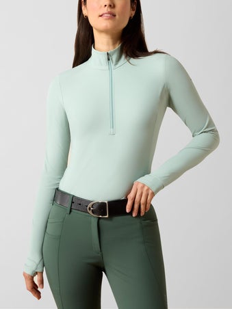 Ariat Womens SolVeil 1/2 Zip Long Sleeve Baselayer Top 