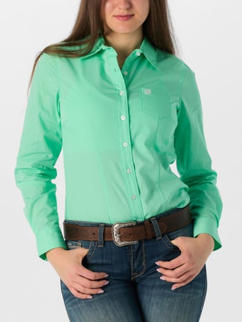 Cinch Women's Long Sleeve Western Shirt Solid Colors