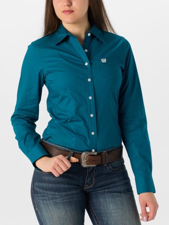 Cinch Women's Long Sleeve Western Shirt Solid Colors