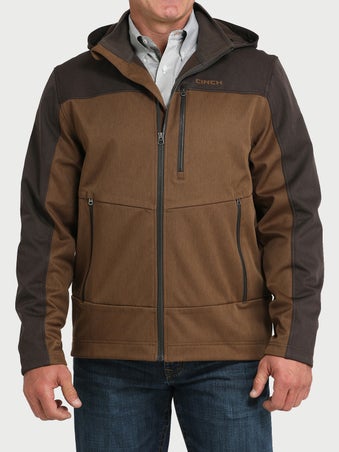 Cinch Men's Color Blocked Hooded Softshell Jacket