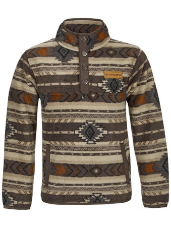 Cinch Kids/Boys Polar Fleece Snap Placket Pullover
