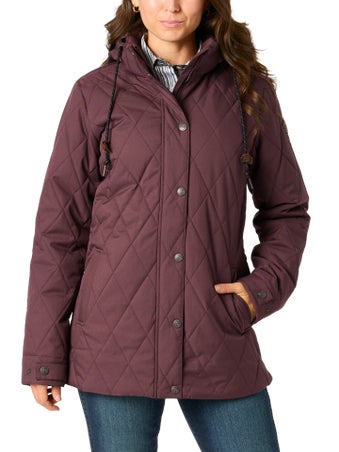 Cinch Women's 3/4 Length Quilted Barn Coat Jacket