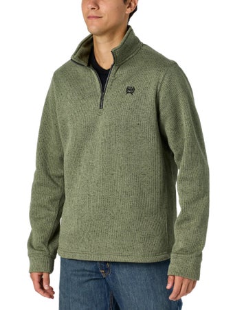 Cinch Men's 1/4 Zip Pullover Sweater