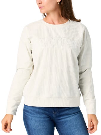Cruel by Cinch Women's Corduroy Knit Sweatshirt