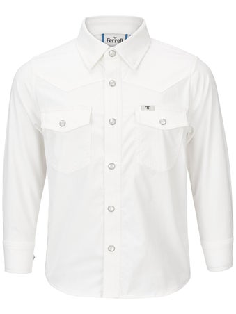 Ferrell Kid's UPF50+ Breathable Long Sleeve Snap Shirt