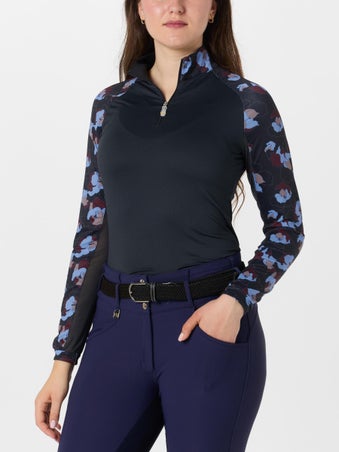  Kastel Denmark Black Floral Long Sleeve Raglan