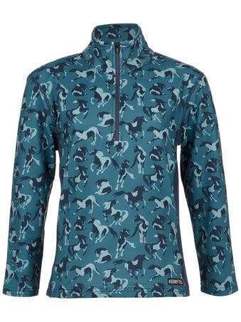Kerrits Kids On Course Quarter Zip Fleece Tech Top
