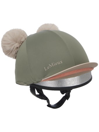LeMieux Kid's Mini Double Pom Helmet Hat Silk