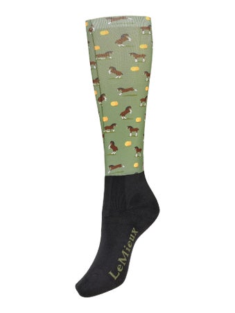 LeMieux Adult Footsie Tall Boot Socks