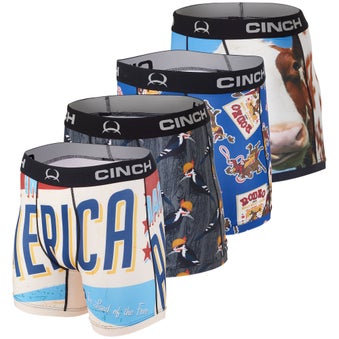 Cinch Men's Underwear Boxer Briefs 6"