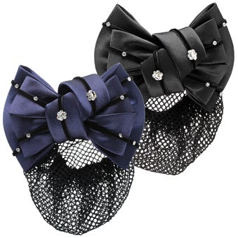 Ovation Premium Floral Rhinestone Show Bows & Hairnet