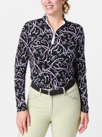 SanSoleil SolTek UV50 Mock Long Sleeve Top Shirt