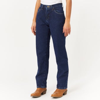 Wrangler Basics Blues MidRise 100% Cotton BootCut Jeans