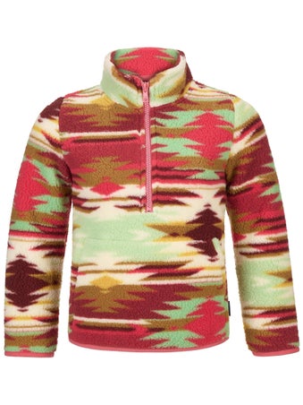 Wrangler Girl's Sherpa Zip Pullover Fleece 1/2 Zip