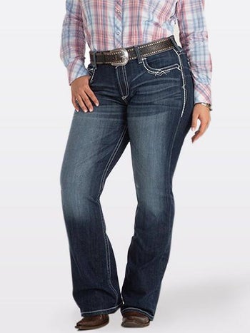 jeans boot cut plus ariat entwined womens