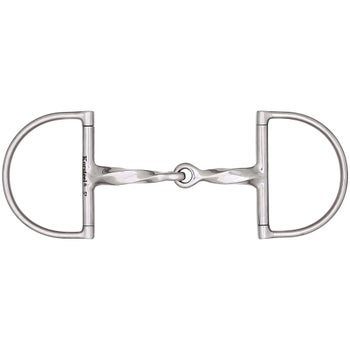 Korsteel Slow Twist Hunter Dee Ring Snaffle Bit - Riding Warehouse