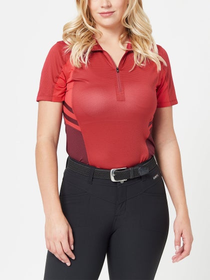 Kerrits Ice Fil 1/4 Zip Short Sleeve Riding Shirt Top Womens
