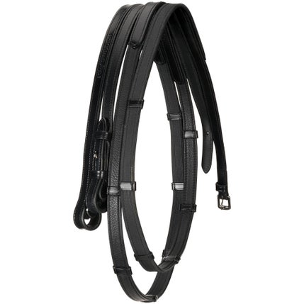 English Leather & Rubber Hybrid Reins