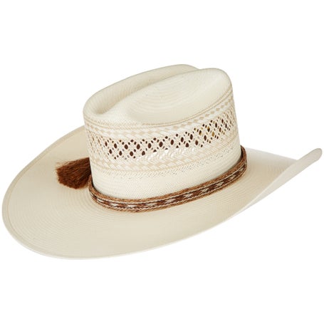 Straw Cowboy Cavender's Hat Bands Cavenders 2-Tone Honeycomb
