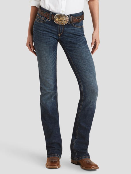 Ariat Women's R.E.A.L. Brooklyn Light Wash Hight Rise Boot Cut Jeans
