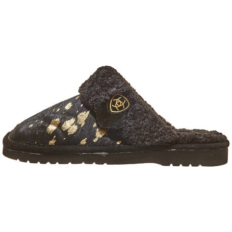 Women's Ariat Square Toe Boot Slippers (Black & Gold) – Cold Cactus Inc.