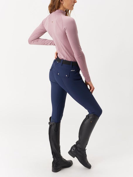 Ariat Youth EOS Knee Patch Tights - Navy