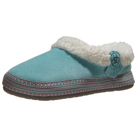 plakat Adskille en lille Ariat Women's Suede Melody Slippers - Turquoise | Riding Warehouse