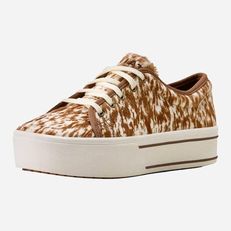 Ariat Womens Skylar Speckled Cow Print Shoes