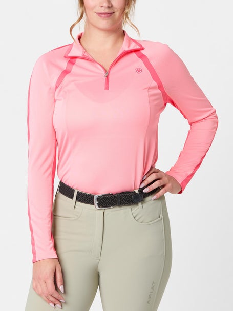 Ariat Womens Solid Sunstopper 3.0 1/4 Zip Top