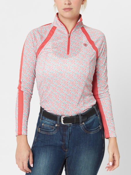 Ariat Womens Sunstopper 3.0 1/4 Zip Baselayer Top-Print