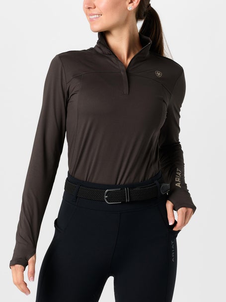 Ariat Womens Lowell 3.0 1/4 Zip Baselayer Shirt- Solid