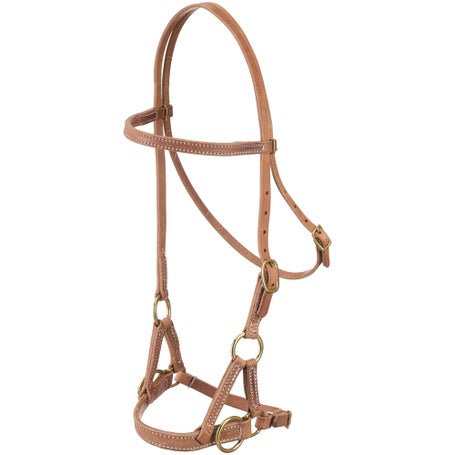 Berlin Custom All Leather Sidepull Bitless Headstall