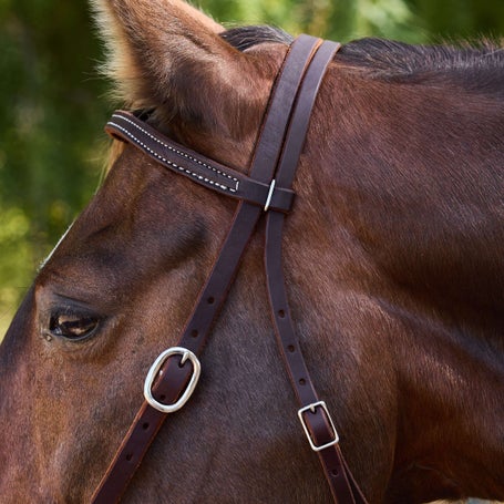 Berlin Leather Ranch Brand Browband Headstall - Thumbnail 3