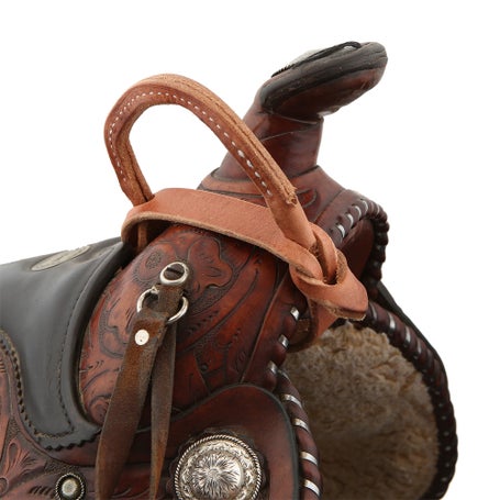 Western Saddle Leather Night Latch Horse Tack Grab Strap 
