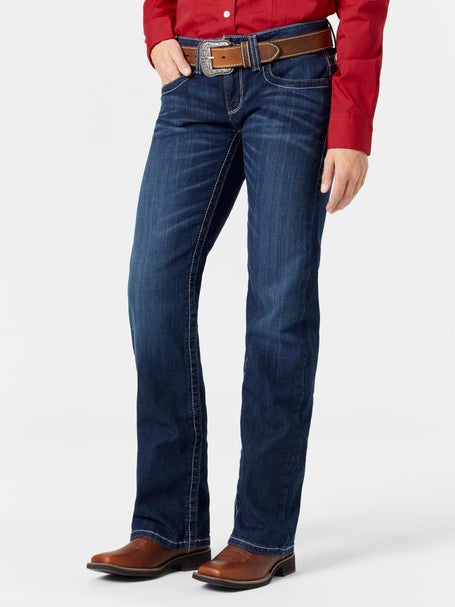 Lucky Brand Women's Bootcut Jeans with Cowboy Boots 