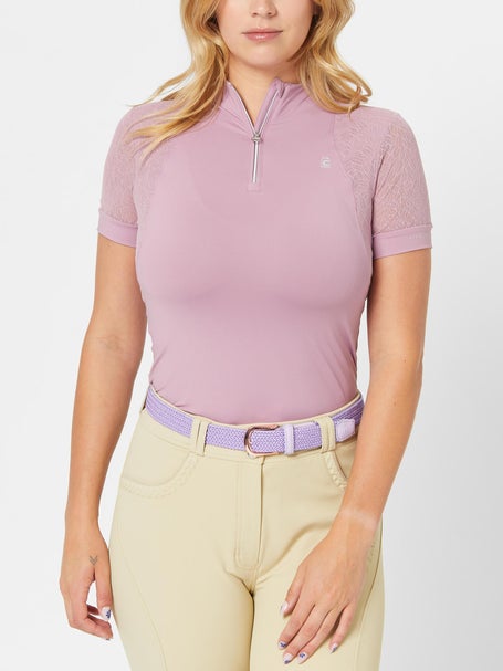 Cavallo Cava Lace Half Zip Short Sleeve Shirt