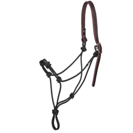 Knotty Girlz Stiff 4-Knot Leather Quick Release Halter