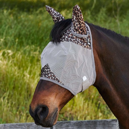 Cashel Crusader 2025 Patterned Fly Mask w/ Ears