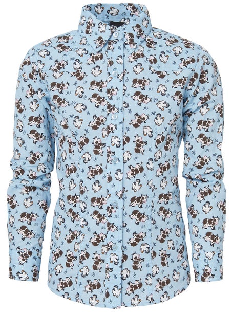 Cruel Denim Kids Button Down Cow Print Shirt