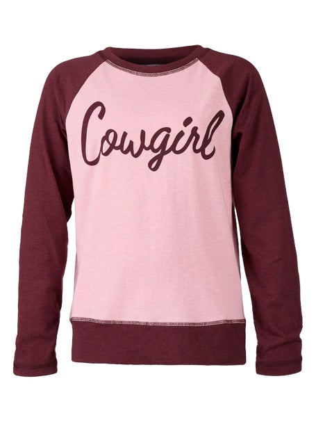 Cruel by Cinch Girls Cowgirl Raglan Long Sleeve Tee
